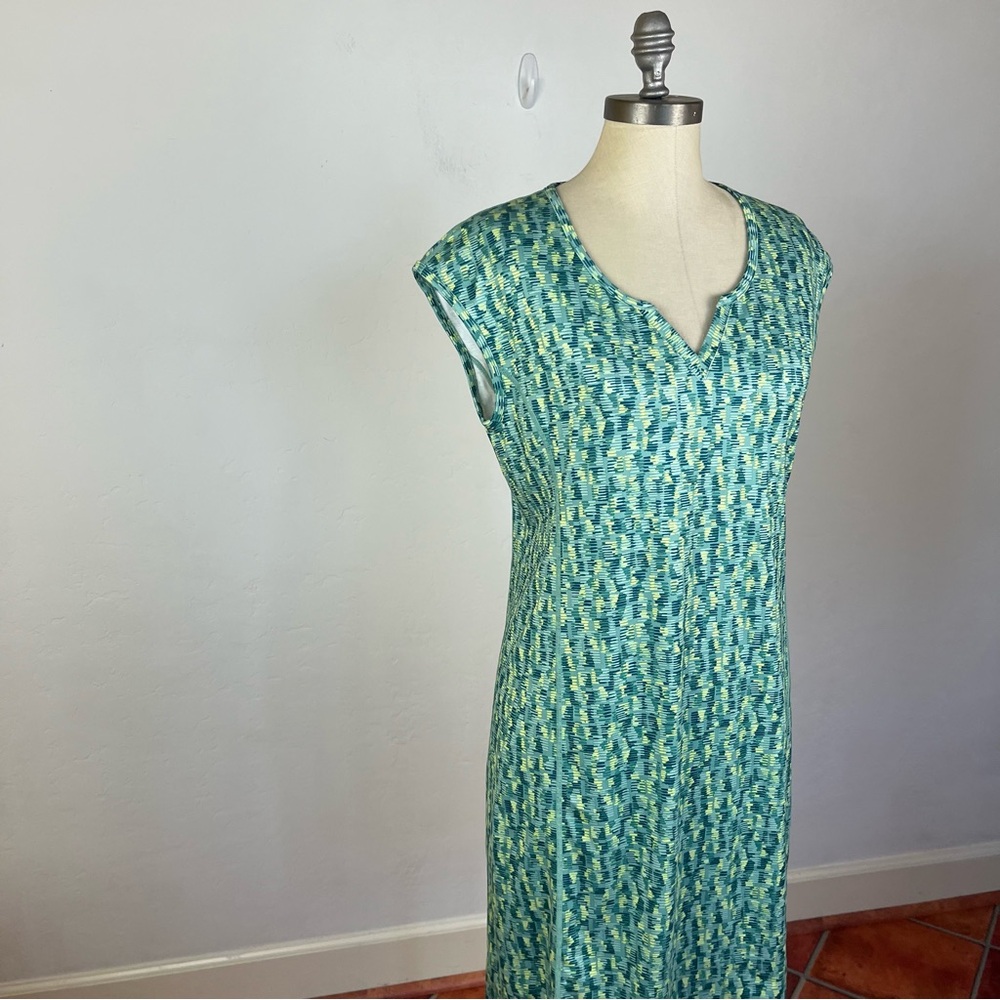 Simms Drifter Dress in Coastal Print Aqua - Picture 2 of 7